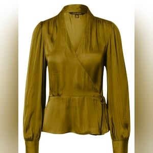 Banana Republic Peplum Style Wrap Blouse